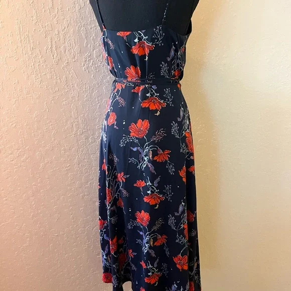 Madewell Cami Wrap Dress in Windblown‎ Poppies - Picture 3 of 8